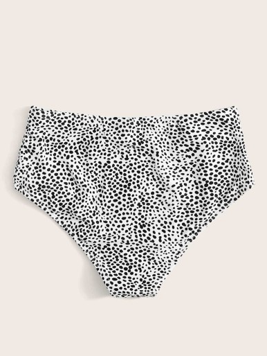 Dalmatian High Waisted Bikini Panty