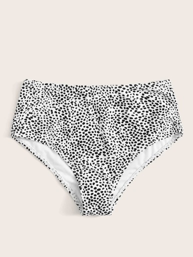 Dalmatian High Waisted Bikini Panty