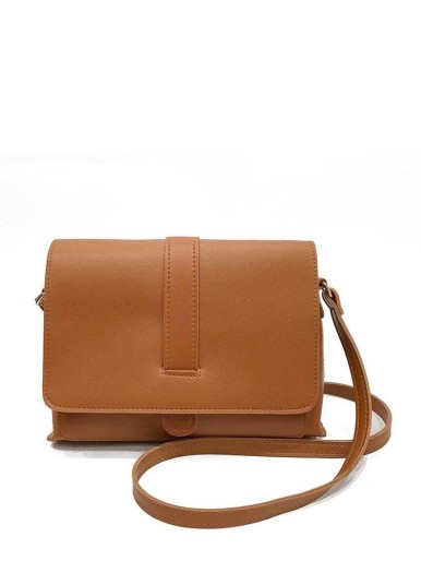 PU Flap Bag With Adjustable Strap