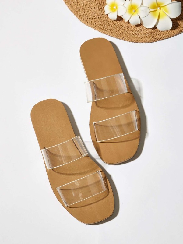 Clear slide sale sandals