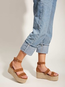 Double Strap Espadrille Wedges