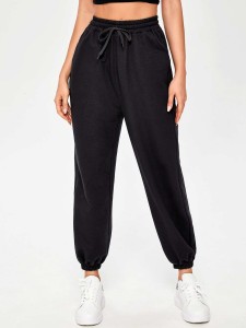 Drawstring High-Rise Joggers