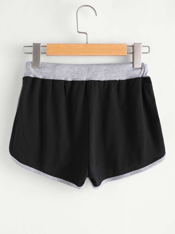 Elastic waist ringer sales shorts