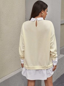 Drop Shoulder 2 In 1 Sweatshirt