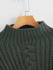 Drop Shoulder Chunky Knit Sweater
