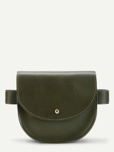 Saddle Flap PU Fanny Pack