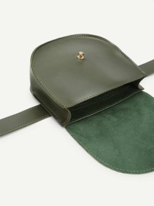 Saddle Flap PU Fanny Pack