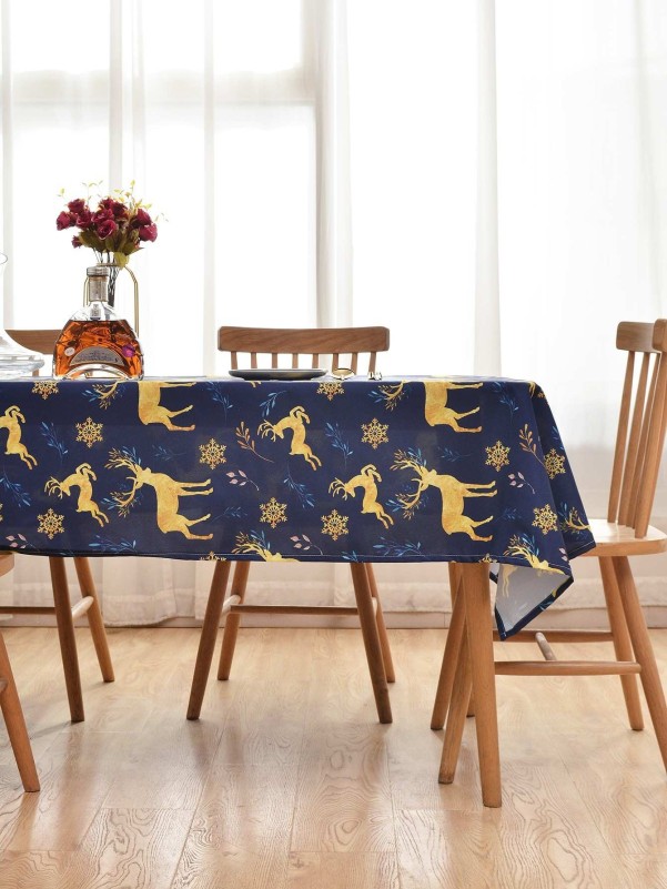 Elk Print Tablecloth