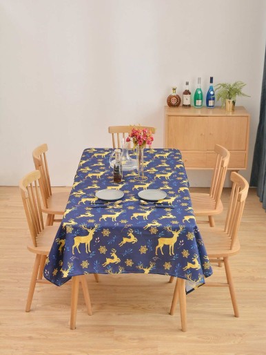 Elk Print Tablecloth