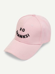 Embroidered Letter Baseball Cap