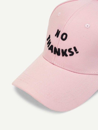 Embroidered Letter Baseball Cap