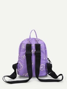 Erect Middle Finger Print Backpack