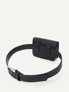 Metal Detail Flap Fanny Pack