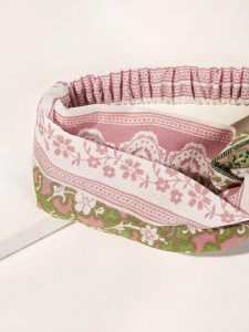 Flower Print Twist Headband