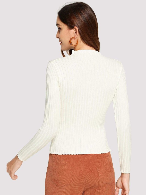 Frill trim sale jumper