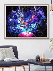 Galaxy Print DIY Diamond Painting Without Frame