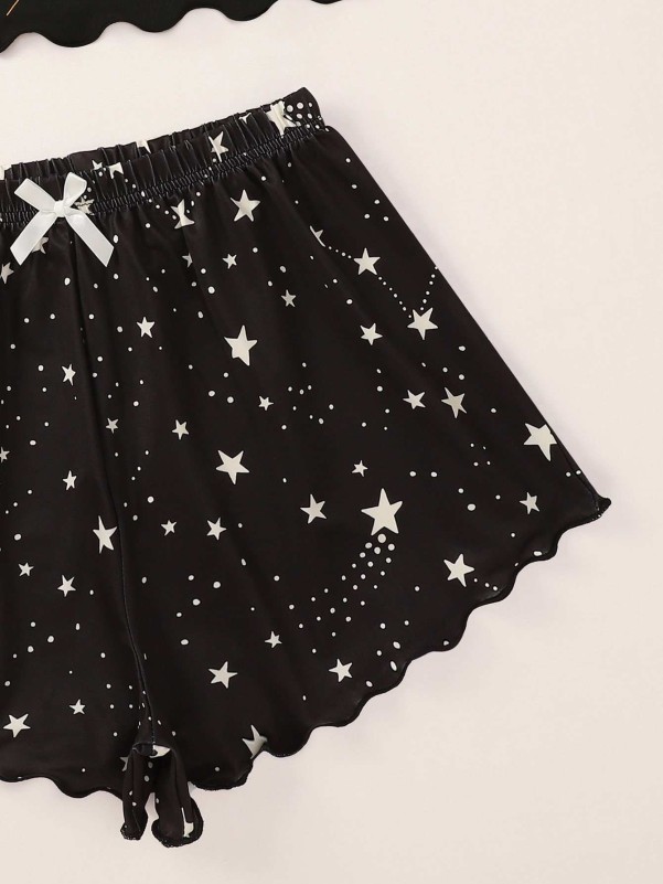 Galaxy Print Cami & Pants Pajama Set