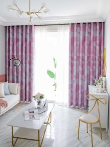 Geometric Pattern Single Panel Blackout Curtain