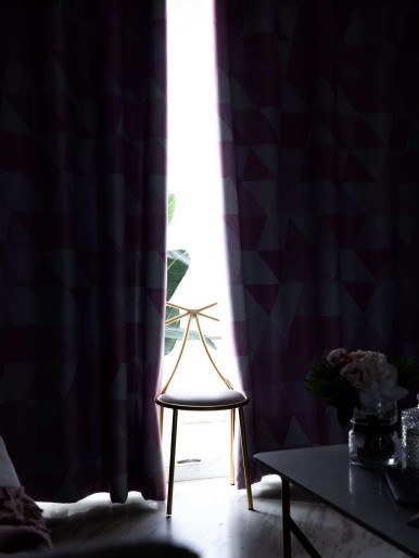 Geometric Pattern Single Panel Blackout Curtain