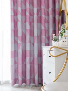 Geometric Pattern Single Panel Blackout Curtain