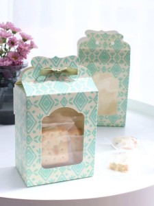 Geometric Print Packaging Box 10pcs