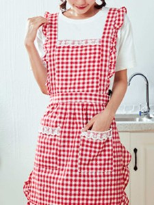 Gingham Pattern Apron