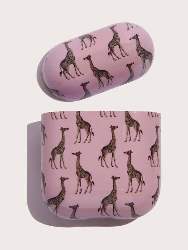 Giraffe Print Airpods Case