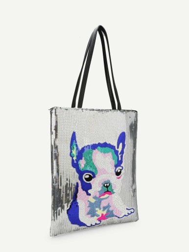 Dog Pattern Tote Bag