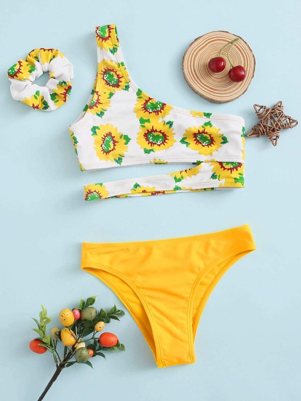 Teen Girls Floral Bikini Swimsuit