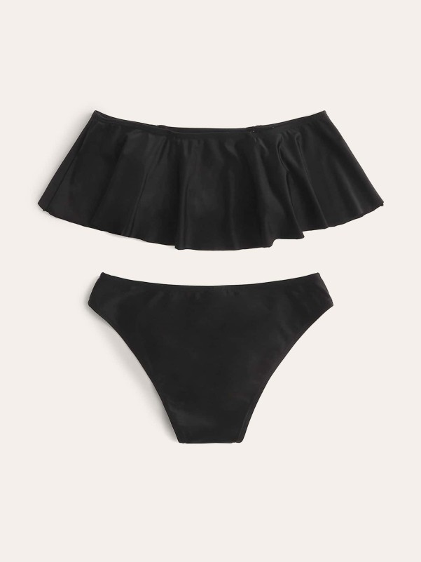 Girls Ruffle Bardot Bikini Set