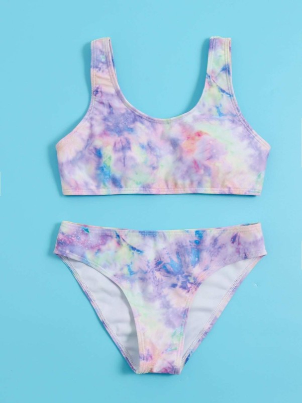 Girls Tie Dye Bikini Swimsuit