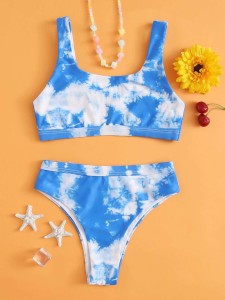 Girls Tie Dye Bikini Swimsuit