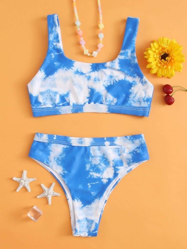 Girls Tie Dye Bikini Swimsuit