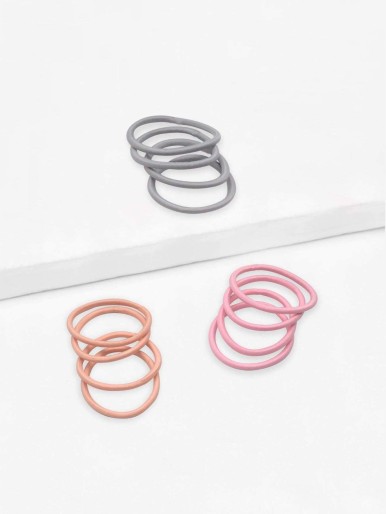 Plain Hair Tie 12pcs