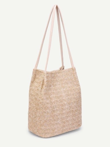 Simple Straw Tote Bag