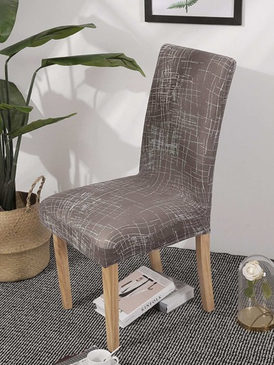 Graphic Print Stretchy Chair Cover