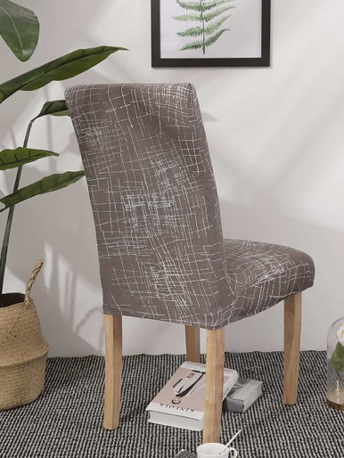 Graphic Print Stretchy Chair Cover