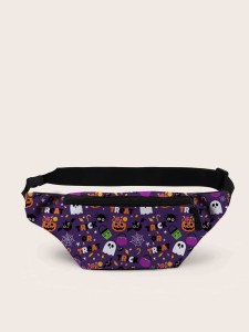 Halloween Cartoon Graphic Fanny Pack