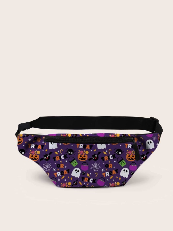 Halloween Cartoon Graphic Fanny Pack