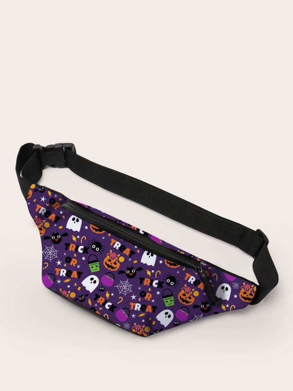 Halloween Cartoon Graphic Fanny Pack