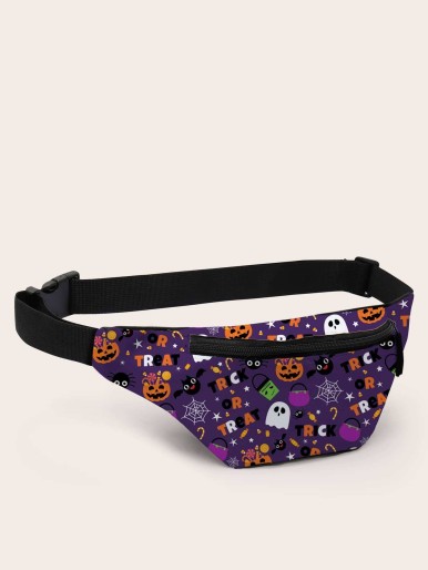 Halloween Cartoon Graphic Fanny Pack