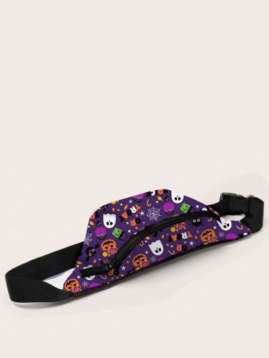 Halloween Cartoon Graphic Fanny Pack