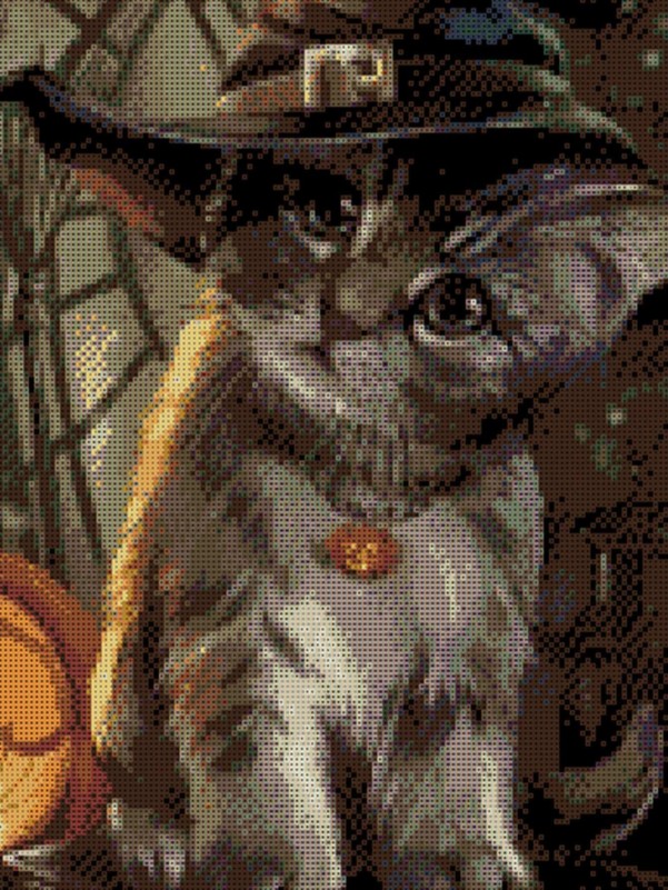 Halloween Cat Pattern DIY Diamond Painting