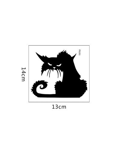 Halloween Cat Print Wall Sticker