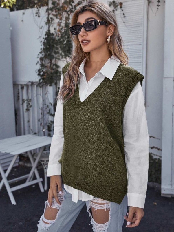 14 Stylish Sweater Vest Outfits To Wear This Fall, 45% OFF
