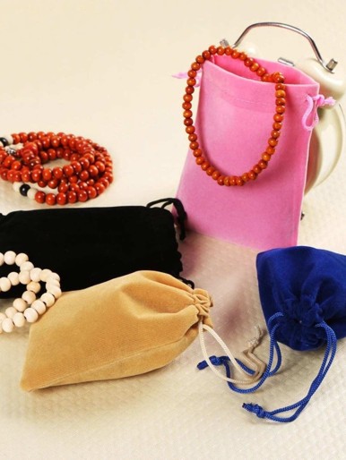 1pc Random Drawstring Jewelry Storage Bag