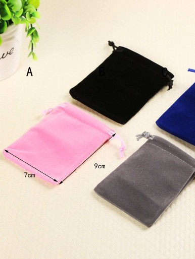 1pc Random Drawstring Jewelry Storage Bag