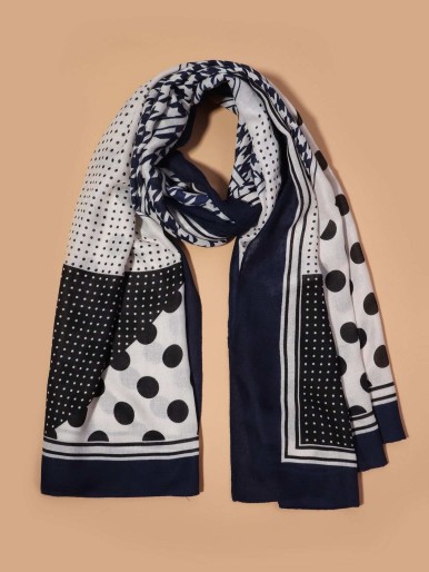 Houndstooth Pattern Scarf