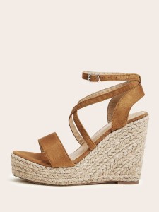 Ankle Strap Espadrille Wedges