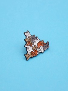 Kids Cat Design Brooch